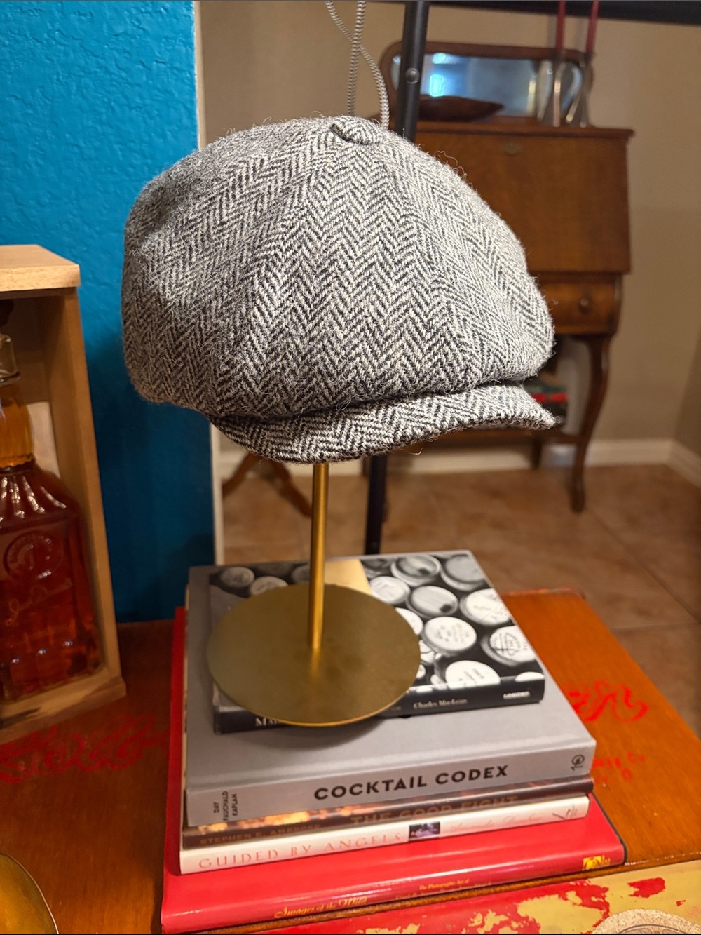 Scottish Herringbone Newsboy Cap